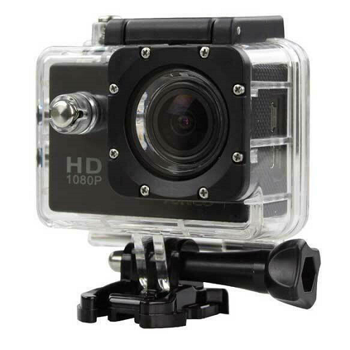 QY-09K ΑΔΙΑΒΡΟΧΗ ΚΑΜΕΡΑ SPORT ACTION HD 1080 HD 1080P BLACK