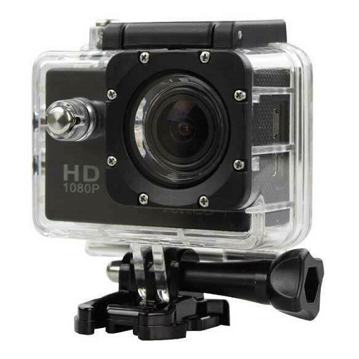 QY-09K ΑΔΙΑΒΡΟΧΗ ΚΑΜΕΡΑ SPORT ACTION HD 1080 HD 1080P BLACK