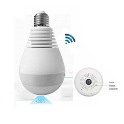 ΚΡΥΦΗ ΚΑΜΕΡΑ ΛΑΜΠΑ VR CAM 3D PANORAMIC CAMERA VR-V13-B