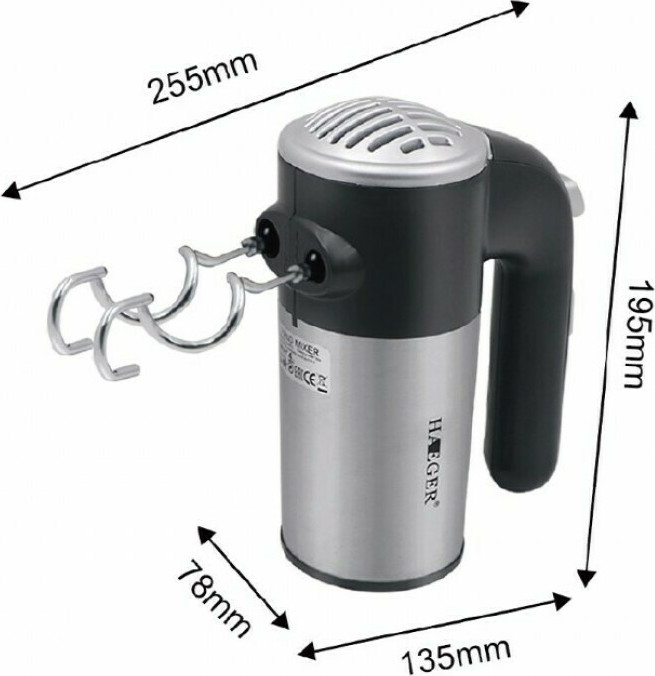 Μίξερ χειρός 5 ταχυτήτων 300W - Haeger HG-6678 - Image 3