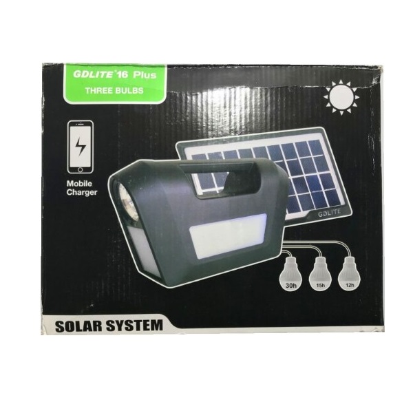 GDLite Ηλιακό Κιτ με 3 Λάμπες SOLAR DEN-1516