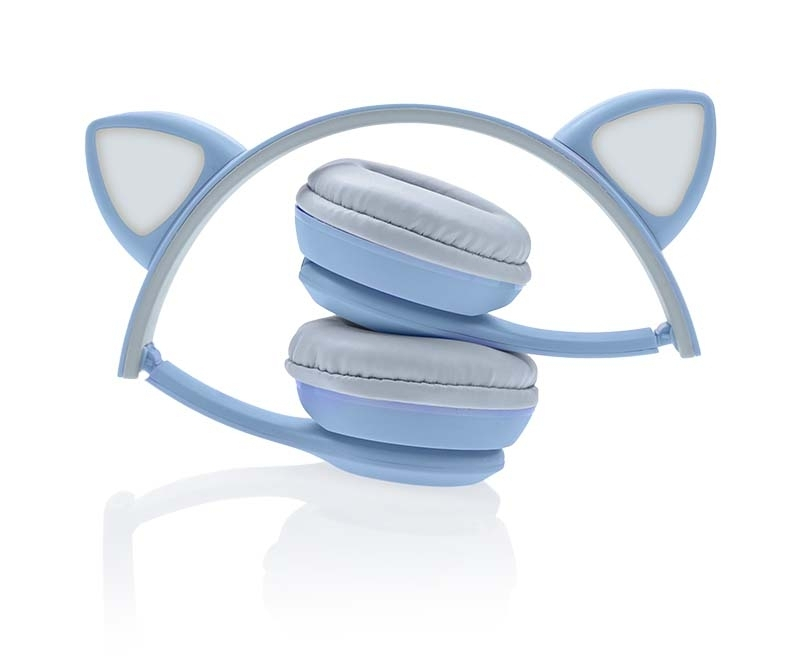 Ασύρματα On Ear Ακουστικά Cat Ears Y47 Μπλε - Image 2