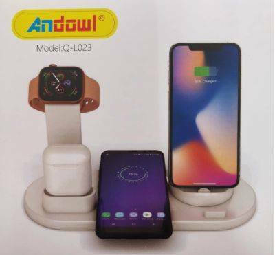 Ασύρματη Βάση Φόρτισης / Multi-Function Charging Stand Andowl Q-L023 Μαύρο - Image 4