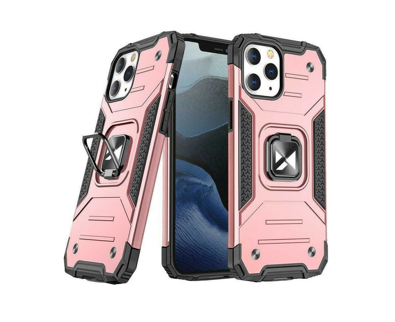 Θήκη Armor με Ring Stand TPU Case Για iPhone 13 Pro Rose Gold ΟΕΜ