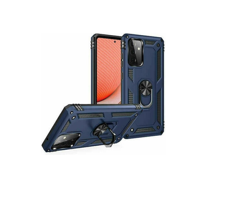 Θήκη Armor με Ring Stand TPU Case Για Samsung Galaxy A52 Μπλε ΟΕΜ