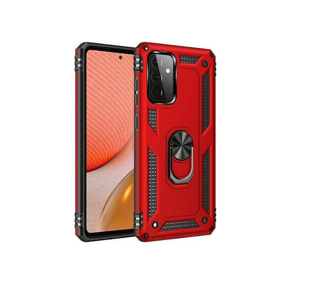 Θήκη Armor με Ring Stand TPU Case Για Samsung Galaxy A52 Κόκκινο ΟΕΜ