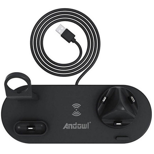 Ασύρματη Βάση Φόρτισης / Multi-Function Charging Stand Andowl Q-L023 Μαύρο