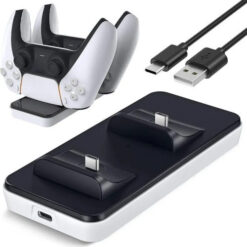 SND-463 mini dual charging dock for PS5 type C 5V gamepad fast charger