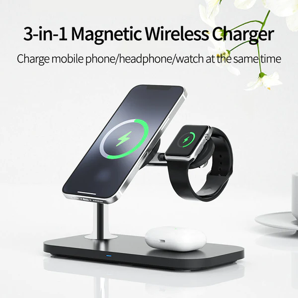 Ασύρματος Φορτιστής (Qi Pad) 15W Power Delivery / Quick Charge 3.0 Μαύρος (OJD-85)