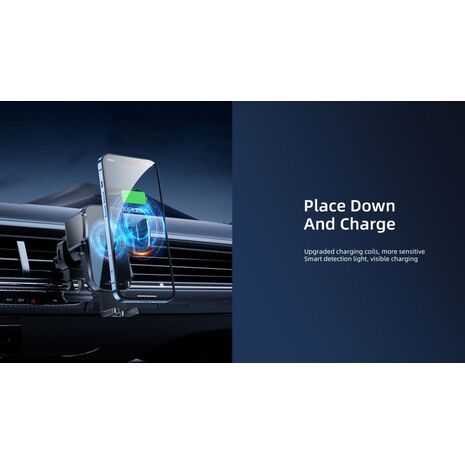 Remax RM-C05 3-Axis Linkage Wireless Charging Car Holder Ασύρματος Φορτιστής για smartphones Βάση στήριξης αυτοκινήτου