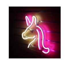 Διακοσμητικό Φωτιστικό Μονόκερος Neon Πολύχρωμο