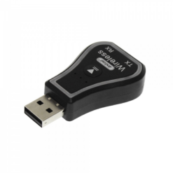 Ασύρματο Bluetooth audio Transmitter και Receiver USB μαύρο με RGB LED φωτισμό Q-TR31 Andowl