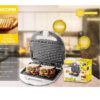 Τοστιέρα για 2 Τοστ 750W Hoomei HM-5812S Λευκή