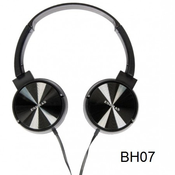 Esdras BH07 Ενσύρματα On Ear Ακουστικά Μαύρα