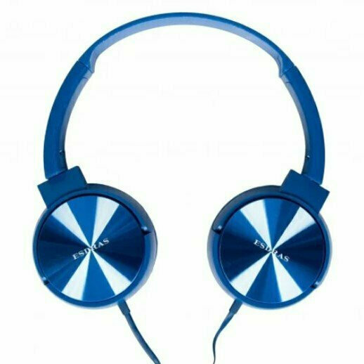 Esdras BH07 Ενσύρματα On Ear Ακουστικά Μπλε