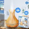 Συσκευή για Αρωματοθεραπεία 14W 400ml Hoomei HM-2270 Wood