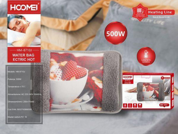 Ηλεκτρική Θερμοφόρα Γενικής Χρήσης 500W Hoomei HM-8710J Αγάπη Γκρι - Image 2