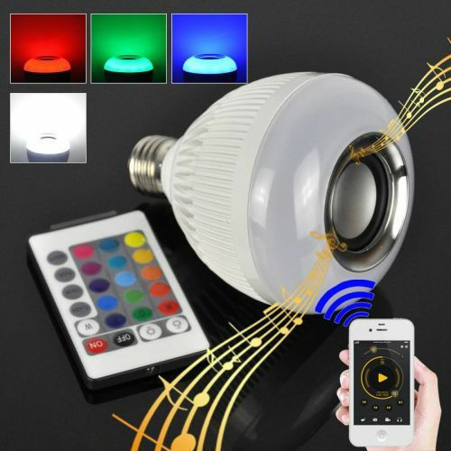 Λάμπα LED με Ηχείο Bluetooth και Ασύρματο Χειριστήριο RGBW για Ντουί E27 RGBW 1000lm 60681 - Image 3