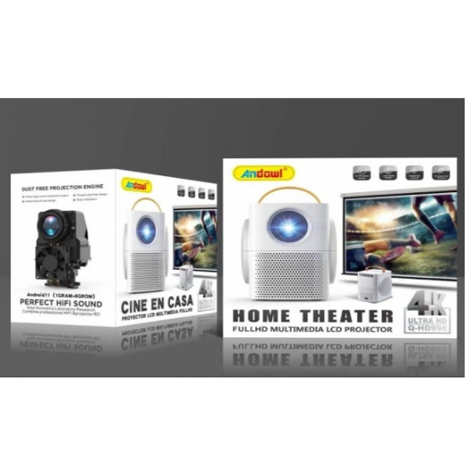 Προβολέας Andowl Q-HD998 Full Hd λευκός - Image 2