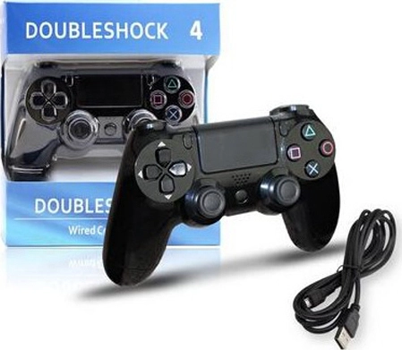 ΕΝΣΥΡΜΑΤΟ ΧΕΙΡΙΣΤΗΡΙΟ DOUBLELSHOCK 4 ΓΙΑ ΤΟ PS4 ΜΑΥΡΟ (OEM) - Image 3