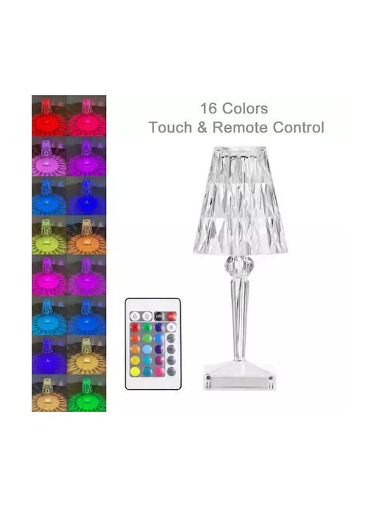 Επιτραπέζιο Φωτιστικό RGB Andowl Απο Ακρυλικό Κρύσταλλο Q-LED45 - Image 5