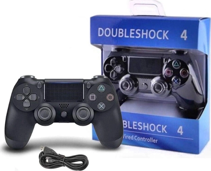 ΕΝΣΥΡΜΑΤΟ ΧΕΙΡΙΣΤΗΡΙΟ DOUBLELSHOCK 4 ΓΙΑ ΤΟ PS4 ΜΑΥΡΟ (OEM) - Image 5