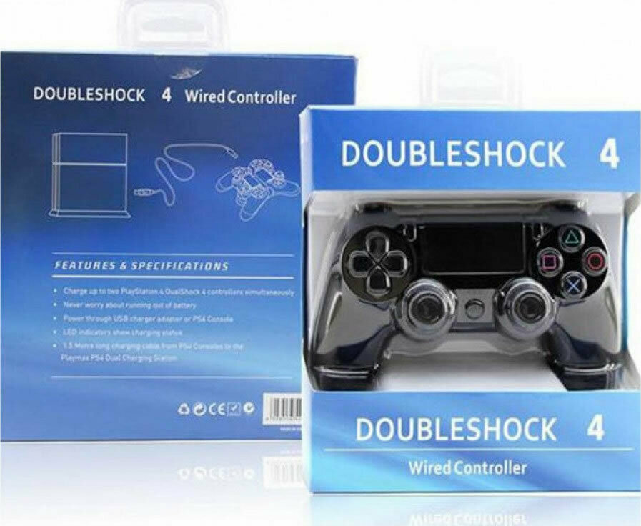 ΕΝΣΥΡΜΑΤΟ ΧΕΙΡΙΣΤΗΡΙΟ DOUBLELSHOCK 4 ΓΙΑ ΤΟ PS4 ΜΑΥΡΟ (OEM) - Image 7