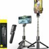 L03 Selfie Stick με Bluetooth Μαύρο