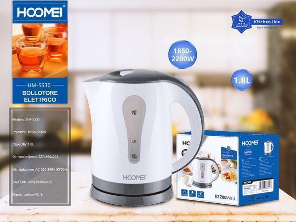 Hoomei HM-5530 Βραστήρας 1.8lt 2200W Λευκός - Image 2