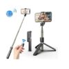 L03 Selfie Stick με Bluetooth Μαύρο