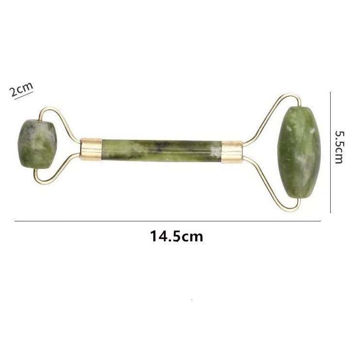 Jade Roller Ρολό Νεφρίτη για Μασάζ Προσώπου Green - Image 2