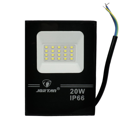 Αδιάβροχος προβολέας LED 20W 2000LM 220V ψυχρό λευκό IP66 Jortan TP20W