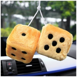 Αρωματικά ζάρια αυτοκινήτου με άρωμα λεμόνι κίτρινα