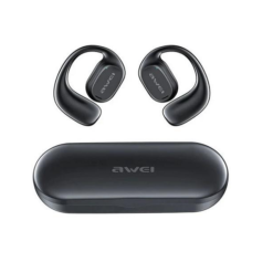 Ασύρματα ακουστικά Bluetooth Handsfree με θήκη φόρτισης Awei T69 μαύρο