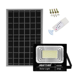 Ηλιακός προβολέας LED 400W 30400LM με πάνελ και τηλεχειριστήριο Jortan JT-BJ400W