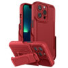 Αντικραδασμική θήκη για iPhone 14 Pro Armor Back Clip Κόκκινο