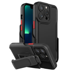 Αντικραδασμική θήκη για iPhone 13 Pro Armor Back Clip Μαύρο