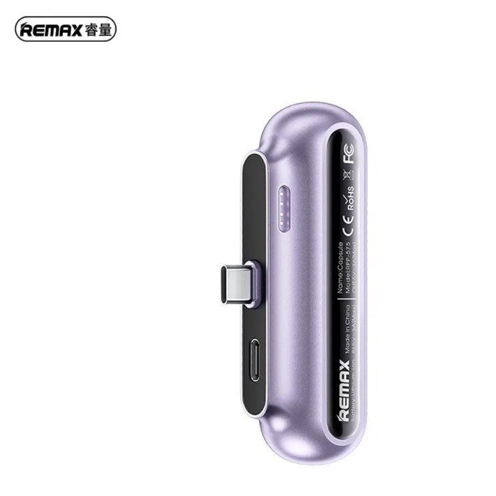 Remax RPP-576 Capsule Power bank για iPhone 3000mAh Μωβ