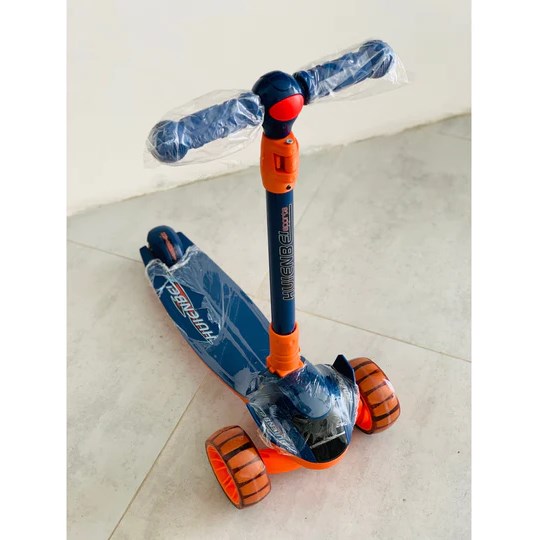 Παιδικό Πατίνι Huienbei Sports Folding Scooter Μπλε Πορτοκαλί
