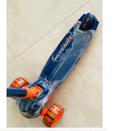 Παιδικό Πατίνι Huienbei Sports Folding Scooter Μπλε Πορτοκαλί