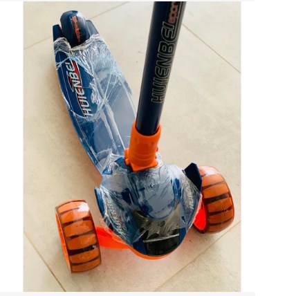 Παιδικό Πατίνι Huienbei Sports Folding Scooter Μπλε Πορτοκαλί