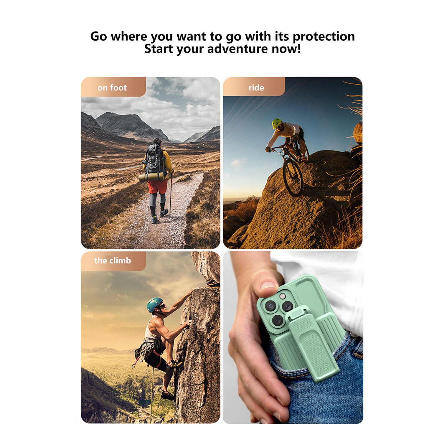 Αντικραδασμική θήκη για iPhone 12 Pro Max Armor Back Clip Holder Κόκκινο