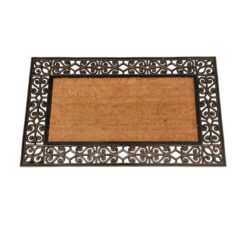 Χαλάκι πόρτας από καουτσούκ & κοκοφοίνικα - 45x75cm Χρυσό