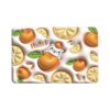 Επίπεδο τρισδιάστατο χαλί μπάνιου σε στυλ κινουμένων σχεδίων 38x58 Πορτοκαλί