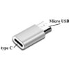 Andowl Q-Z04 Μετατροπέας micro USB male σε USB-C female Ασημί