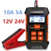 Konnwei KW-520 Ψηφιακό Battery Tester με Κροκοδειλάκια