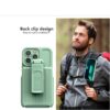 Αντικραδασμική θήκη για iPhone 11 Armor Back Clip Holder Σκούρο Μπλε